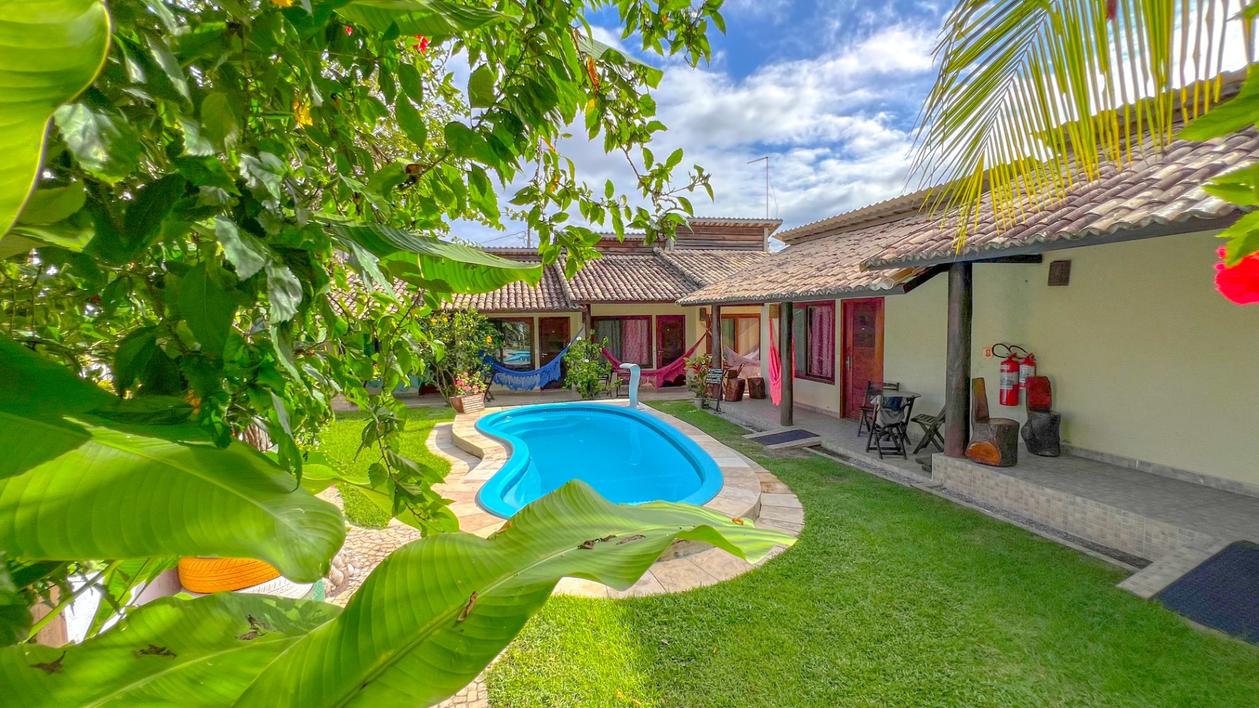 Piscina ao ar livre da Pousada Aconchego Genipabu
